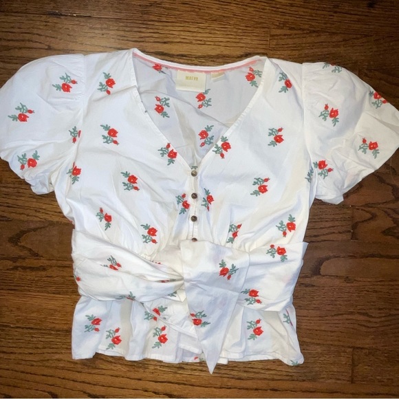 Maeve by Anthropologie Bubble-Sleeve Blouse - Picture 12 of 12